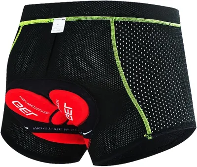 Obrázok produktu pre Cyklistické kraťasy pre mužov, 5D polstrované cyklistické šortky, priedušné, rýchloschnúce, ľahké, pre horskú