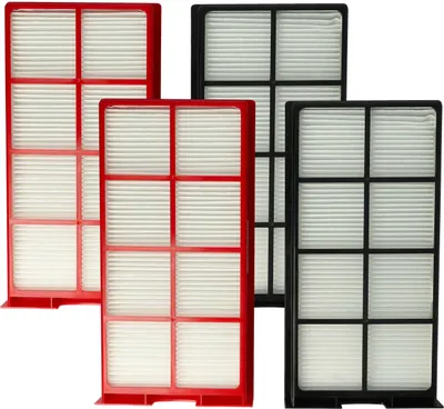 Produktbild von vhbw Filterset kompatibel mit Wernig G90-200 Lüftungsgerät - Luftfilter G4 / F7 (4 Stück), 29 x 15 x 5 cm, Weiß / Rot / Schwarz