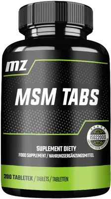 Produktbild von MSM 1000 mg Portion - 200 Vegane Tabletten - 100 Portionen pro Flasche