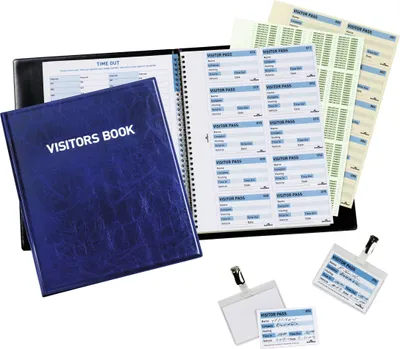 Produktbild von DURABLE Besucherbuch VISITORS BOOK 100 EN 146365 englisch neutral