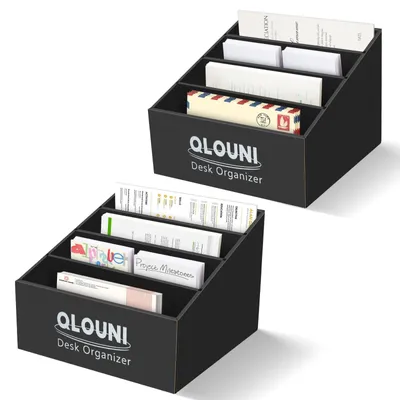 Zdjęcie produktu dla Solidchoice - Zestaw 2 pojemników do przechowywania z 4 przegródkami