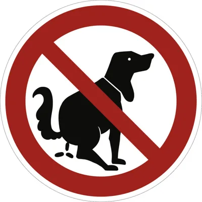 Produktbild von Dreifke® Schild Hier kein Hundeklo, Alu, Ø 200 mm