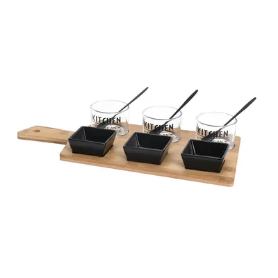 Produktbild von Tablett-Set für Tapas-Häppchen 37 cm 10-tlg.