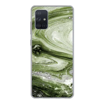 Produktbild von MuchoWow® Handyhülle Schutzhülle Hülle für Samsung Galaxy A51 Marmor - Naturstein - Kalkstein Silikon Softcase Handy Hülle - Schutzabdeckung