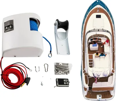 Obrázek produktu pro Elektrický kotevní naviják, rádiové dálkové ovládání, robustní výkon, 25 LBS 12V