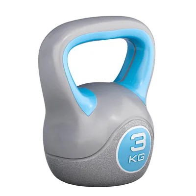 Produktbild von GORILLA SPORTS® Kettlebell - 3 kg Gewichte, Kunststoff - Kugelhantel, Schwunghantel, Kugelgewicht, Rundgewicht, Krafttraining