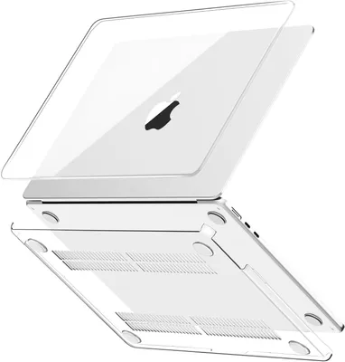 Produktbild von CLM-Tech Hülle kompatibel mit MacBook Air 15 Zoll M5 M4 M3 M2 A3241 A3114 A2941 (2026-2023) - Ultradünne Hartschale Cover Case Transparent