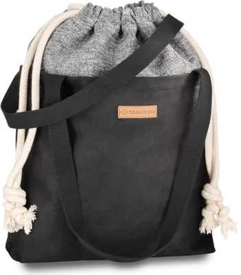 Produktbild von Zagatto Große Damentasche Schwarz / Melange Zagatto ZG610  Damen handtasche Schwarz
