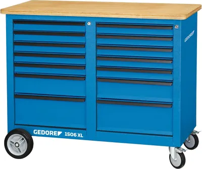 Produktbild von GEDORE 1506 XL 2511 Rollwerkbank 1,25 m breit mit 2x 7 Schubladen, 2528088
