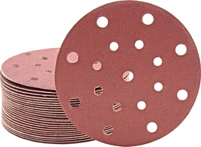 Produktbild von MioTools Fox Klett-Schleifscheiben, 150 mm, 17-Loch, f. Exzenterschleifer, Normalkorund (50 Stk.) K100