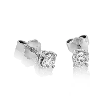 Produktbild von Brillant Diamant Ohrstecker Paar 750/- Weißgold 18 Karat Gold 0,70 ct G/VS1
