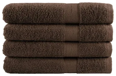 Immagine prodotto di Asciugamani vidaXL Premium SOLUND, 4 pezzi, marroni, 100x200 cm, 600 g/m²