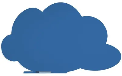 Produktbild von Symbol-Tafel Skinshape Wolke lackiert 100x150cm RAL 5017 verkehrsblau.