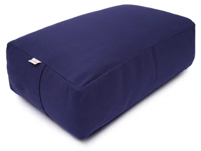 Produktbild von yogabox VIPASSANA Kissen XL - dunkelblau 45 x 33 x 14 cm Buchweizenschalen