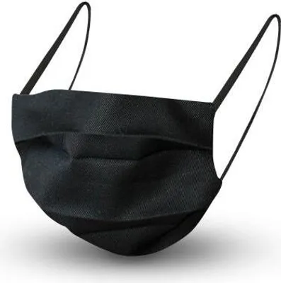 Produktbild von Design Maske aus Baumwolle mit em Innenvlies - SCHWARZ - 15430 + Gratiszugabe