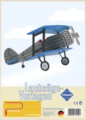 Produktbild von Laubsägevorlage Flugzeug