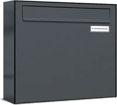 Produktbild von 1er Briefkasten-Anlage Tür- Zaundurchwurf RAL 7016 Anthrazit