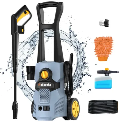 Immagine prodotto di Idropulitrice - PW60, 1500 W - Elettrica - 4200 PSI - Angolo del getto regolabile - Portatile - Ideale per auto, vialetti e terrazze
