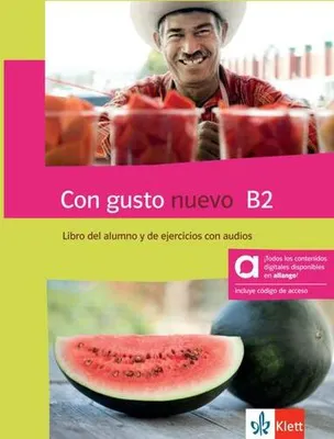 Obrázek produktu pro Con gusto nuevo B2 - Hybride Ausgabe allango. Kurs- und Übungsbuch mit Audios