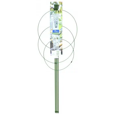 Produktbild von Pflanzenstütze Pflanzenhalter Blumenstütze Rankhilfe Kletterhilfe 3 Ringe Grün