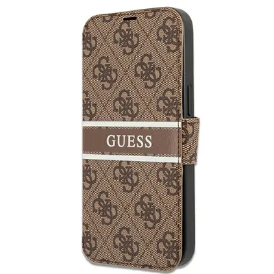 Zdjęcie produktu dla Guess Gubkp13S4Gdbr Iphone 13 Mini 5,4" Brązowy/Brown Book 4G Stripe