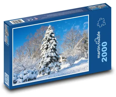 Produktbild von Puzzle 2000 Winter - Schnee und Bäume - martinpuzzle