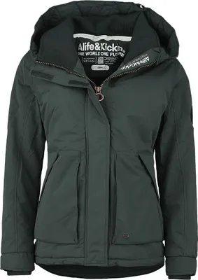 Produktbild von Alife and Kickin Girl-Kapuzenjacke Damen NaomiAK A Jacket dunkelgrün M