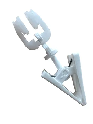 Obrázok produktu pre rewagi® 20x T-roller biely so svorkou - otočný - plast - dĺžka 4,8 cm