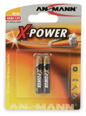 Image de ANSMANN X-POWER Mini AAAAA - pile 2 x AAAA - alcaline