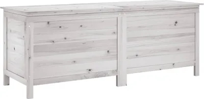 Immagine prodotto di vidaXL Cassapanca da giardino bianca 150x50x56,5 cm in legno massiccio di abete