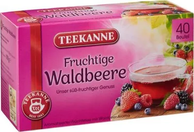 Produktbild von Teekanne Waldbeere fruchtig und aromatisch Früchtetee 40 Tebeutel 50g