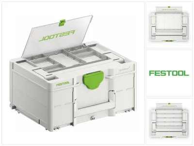 Productafbeelding van Festool SYS3 DF M 187 Systainer gereedschapskoffer met dekselvak ( 577347 ) 396 x 296 x 187 mm 15,9 l koppelbaar