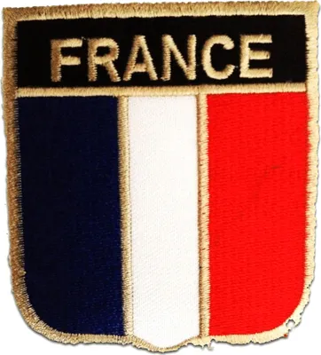 Produktbild von Frankreich Flagge Fahne - Aufnäher, Bügelbild, Aufbügler, Applikationen, Patches, Flicken, Zum Aufbügeln, Größe: 6,3 x 7,5 cm