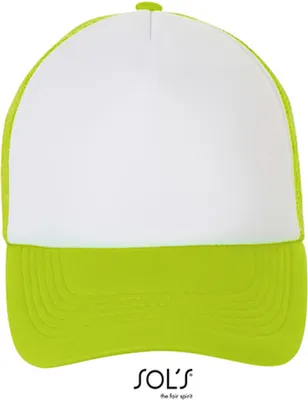 Image de SOLs 01668 | Bubble Cap - Couleur : White/Neon Green - Taille : One Size