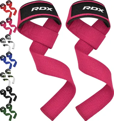 Produktbild von RDX Gewichthebergurte Kreuzheben Powerlifting, 5MM Neopren Handgelenkstütze, Anti-Rutsch 60CM Handgriff, Strapazierfähiges Bodybuilding Gewichtheben Workout