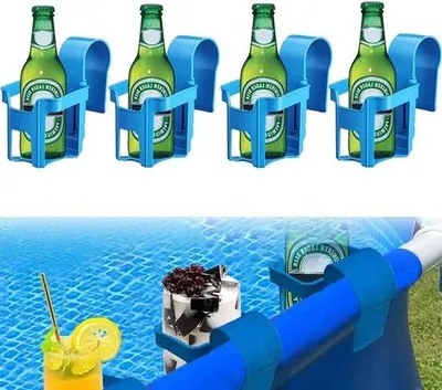 Obrázok produktu pre Sada 4 ks plastových držiakov na okraj bazéna pre vírivky a kúpele