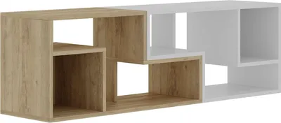 Immagine prodotto di Mobile TV modulare in legno "Glis" - 145 x 35 x 44 cm - Bianco