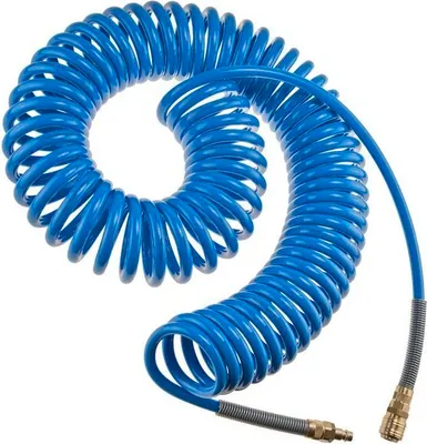 Produktbild von RQS Druckluft Schlauch Spiralschlauch 15m Polyurethan8x12mm Luftdruckschlauch Druckschlauch