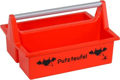 Produktbild von allit Tragekasten McPlus Carry "Putzteufel" rot