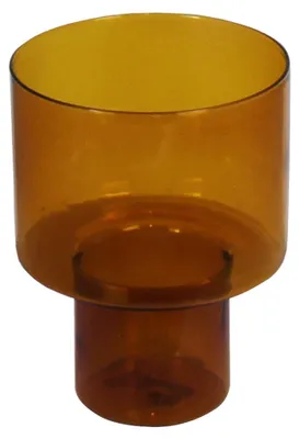 Productafbeelding van Kaheku windlicht, Colima, cilindervormig, amberkleurig, 12Ø15,5h, artikelnummer 420647861