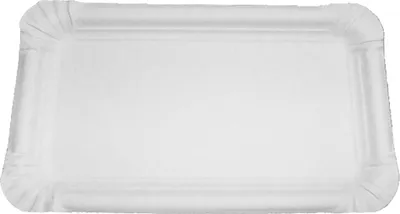 Produktbild von 250 Pappteller eckig 10x16cm Imbissteller, Einweg-Pappteller, Partyteller