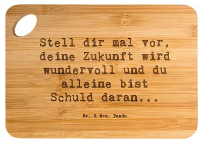 Produktbild von Mr. & Mrs. Panda Frühstücksbrett Spruch Mutig zu sich selbst stehen - Transparent - Geschenk, Stärke, Trost, Holzbrett, Mutmacher, Ermutigung, Vertrauem, Zuversicht