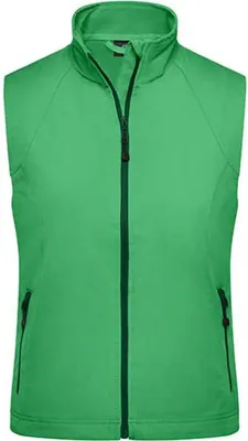 Produktbild von James+Nicholson JN1023 | Damen Softshell Vest / Wind- und wasserdicht - Farbe: Green - Größe: L