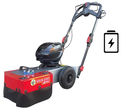 Produktbild von Wildkrautbürste WKB330 Akkubetrieb 700m²/h 33cm breit Drahtbürsten Unkrautbürste