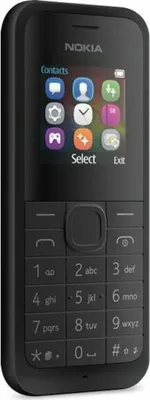 Produktbild von Nokia 105, 3,68 cm (1.45 Zoll), 128 x 128 Pixel, LCD, 65536 Farben, 4 MB, Dual SIM, schwarz