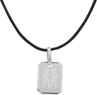 Produktbild von JuwelmaLux Sternzeichen Anhänger mit Lederkette 925/000 Sterling Silber Zwilling JL16-05-0510