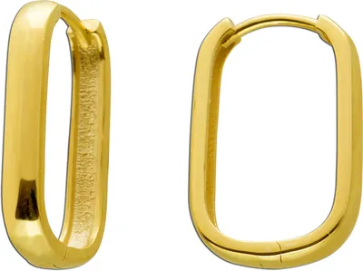 Produktbild von Ovale Creolen Gelbgold 333 8K Klapp Scharnier