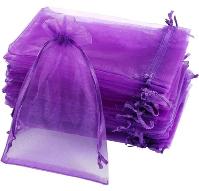 Obrázek produktu pro Orgánzové sáčky, fialové, 10 x 15 cm, 120 kusů