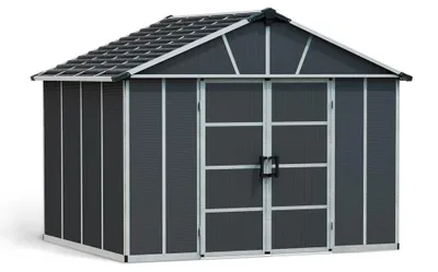Produktbild von Palram - Canopia Kunststoff Gerätehaus Yukon 119 Dunkelgrau 271x332x252 cm