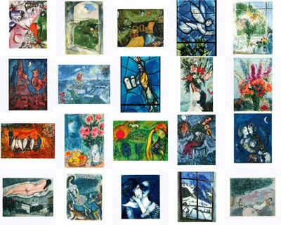 Produktbild von Kunstkarten-Topseller-Set Marc Chagall